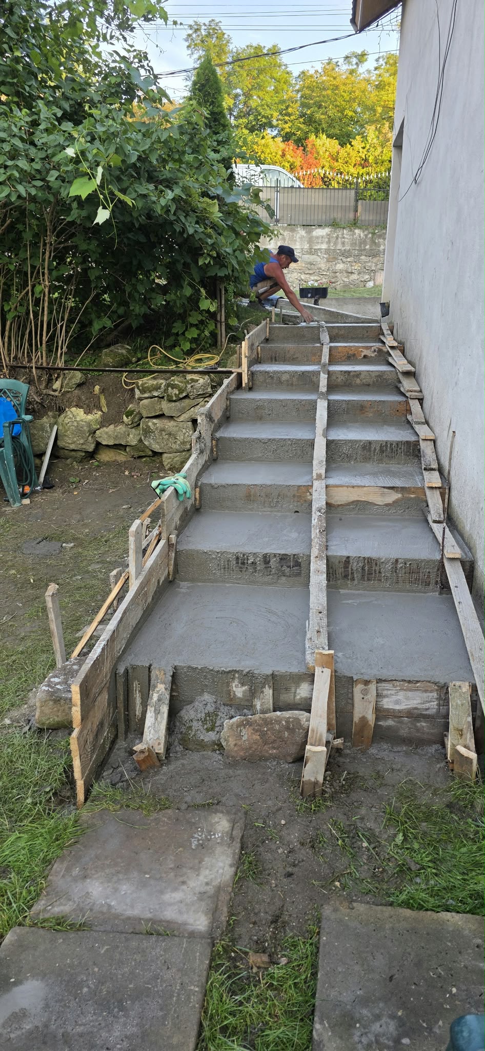 Scari din beton turnate si finisate